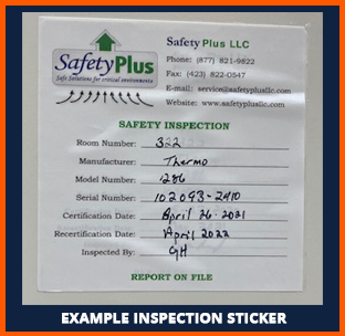 Example Certification Sticker