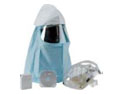 PAPR Air supplying respirator; delivers steady supply of filtered air with loose fitting hoods.