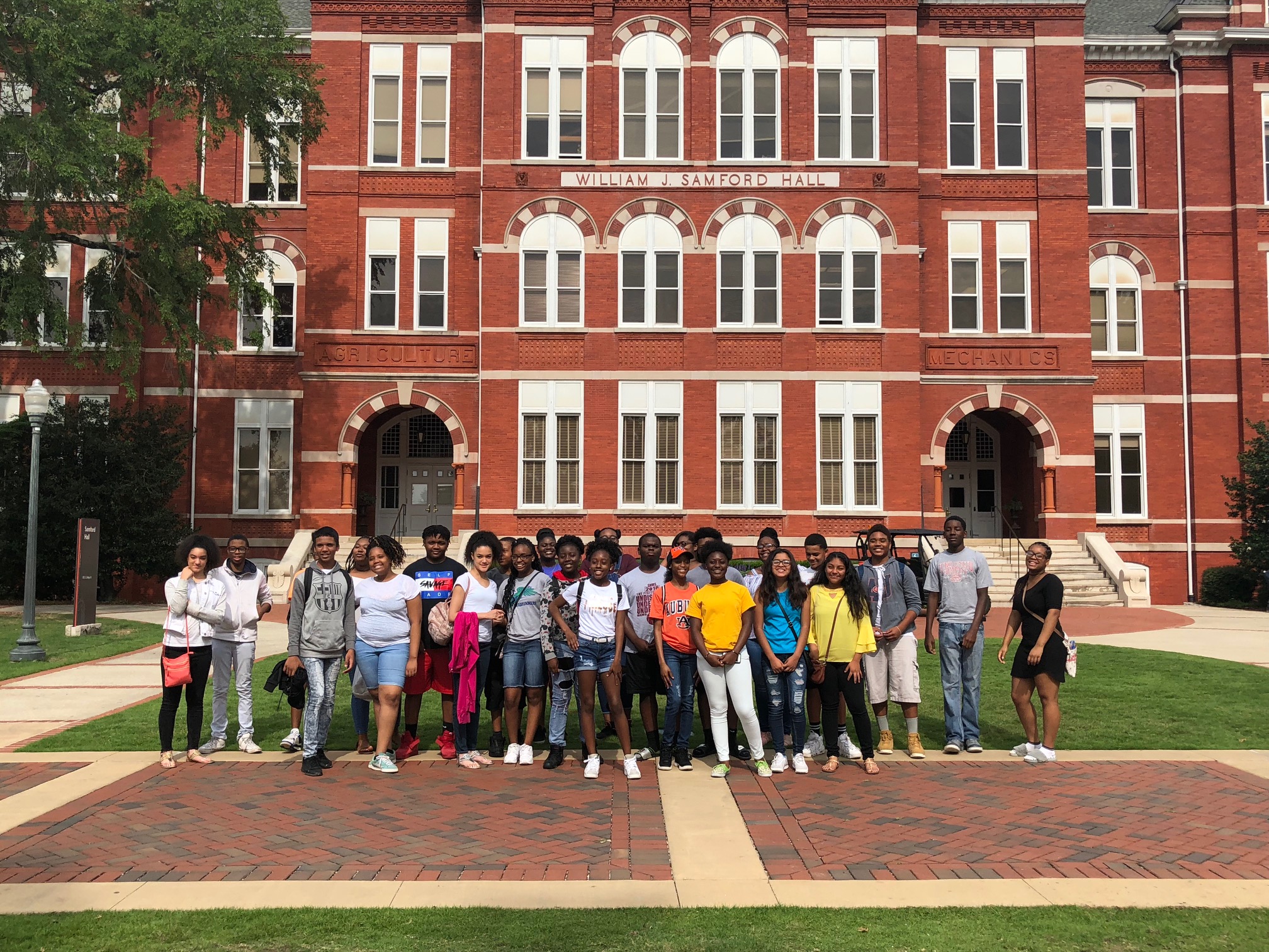 Bullock County Summer Academy Students visiting Auburn University